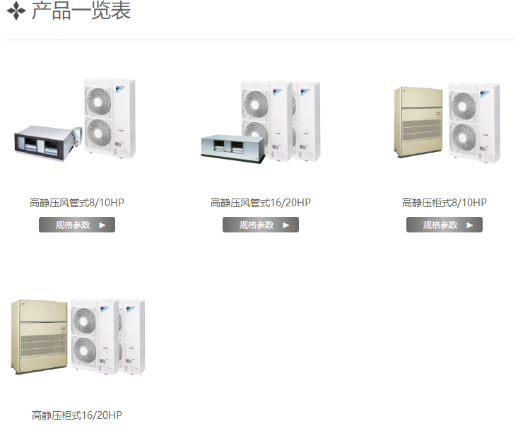 石家庄大金厂房专用空调